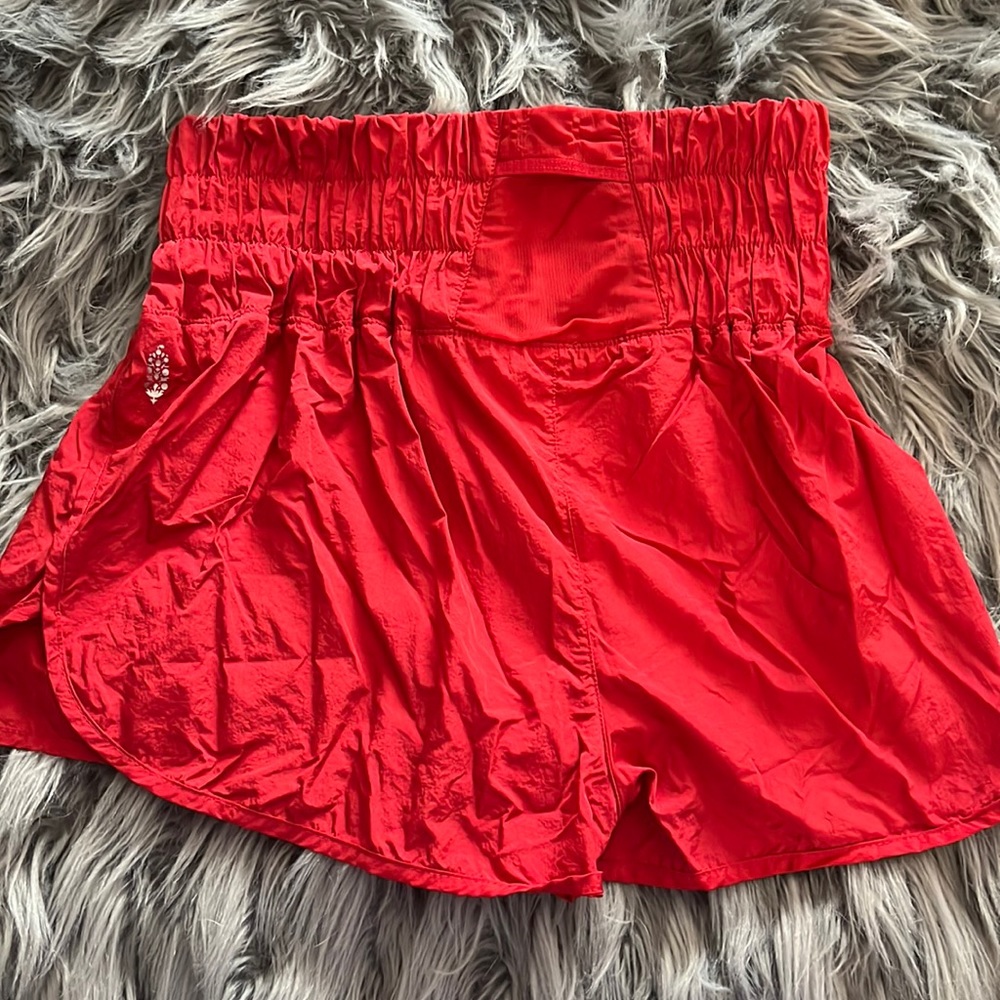 Red Free People- The way home shorts. Size medium.